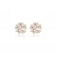 Round CZ Baguette 925 Sterling Silver Earrings