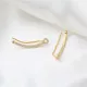 Minimalist Round Style 925 Sterling Silver Earrings
