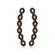 Infinity Stylish Black CZ Climber 925 Silver Earrings Infinity Stylish Black CZ Climber 925 Silver Earrings