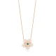 Snowflake And Evil Eye CZ 925 Sterling Silver Pendant