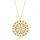 Elegant Black Zircon Stone Round Flower Design Necklace Pendant Wholesale 925 Sterling Silver Jewelry Elegant Black Zircon Stone Round Flower Design Necklace Pendant Wholesale 925 Sterling Silver Jewelry