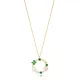 Flower Hollow Round Charm Pearl Summer Collection Pendant Necklace Wholesale Handcrafted 925 Sterling Silver Jewelry