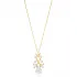 Chic Flower Charm Marquise CZ Stone Summer Collection Pendant Necklace Wholesale 925 Sterling Silver Jewelry