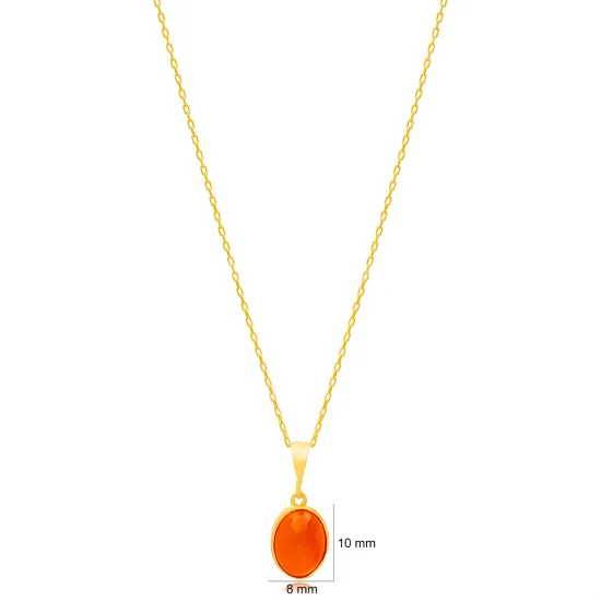 Turkish Cornelian 925 Sterling Silver Necklace Turkish Cornelian 925 Sterling Silver Necklace