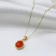Turkish Cornelian 925 Sterling Silver Necklace Turkish Cornelian 925 Sterling Silver Necklace