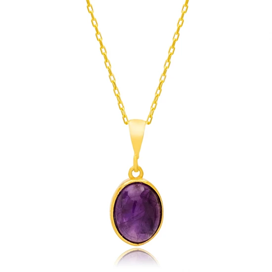 Turkish Amethyst 925 Sterling Silver Necklace