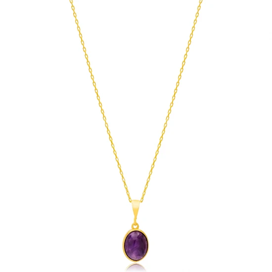 Turkish Amethyst 925 Sterling Silver Necklace