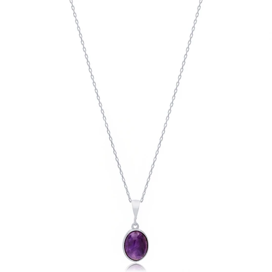 Turkish Amethyst 925 Sterling Silver Necklace