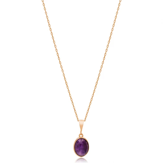 Turkish Amethyst 925 Sterling Silver Necklace