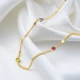 Multicolor Beaded Chain 925 Sterling Silver Necklace Multicolor Beaded Chain 925 Sterling Silver Necklace
