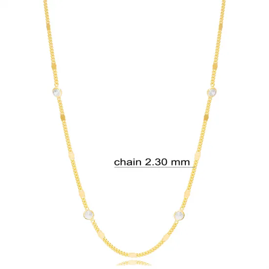 Elegant Clear Zircon Stone Gourmet Chain Women Trendy Handcrafted 925 Sterling Silver Jewelry Elegant Clear Zircon Stone Gourmet Chain Women Trendy Handcrafted 925 Sterling Silver Jewelry