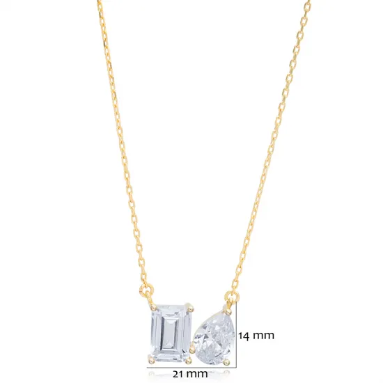 Turkish Cluster CZ 925 Sterling Silver Necklace Turkish Cluster CZ 925 Sterling Silver Necklace