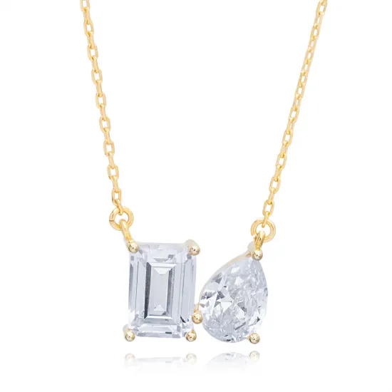 Turkish Cluster CZ 925 Sterling Silver Necklace Turkish Cluster CZ 925 Sterling Silver Necklace