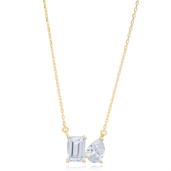 Turkish Cluster CZ 925 Sterling Silver Necklace Turkish Cluster CZ 925 Sterling Silver Necklace