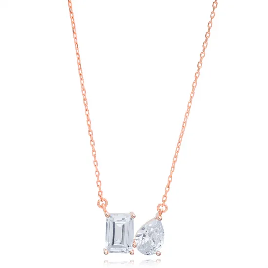 Turkish Cluster CZ 925 Sterling Silver Necklace Turkish Cluster CZ 925 Sterling Silver Necklace