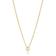 Plain Tiny Hamsa 925 Sterling Silver Necklace