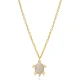 Minimalist Turtle 925 Sterling Silver Necklace