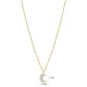 Minimalist Moon CZ 925 Sterling Silver Necklace - Sade 925 Silver Jewelry