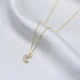 Minimalist Moon CZ 925 Sterling Silver Necklace - Sade 925 Silver Jewelry