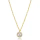 Round CZ Necklace in 925 Sterling Silver Round CZ Necklace in 925 Sterling Silver