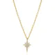 Tiny North Star Design Charm Necklace Pendant Turkish Wholesale 925 Sterling Silver Jewelry