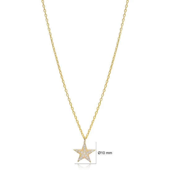 Turkish 925 Sterling Silver Star Necklace Turkish 925 Sterling Silver Star Necklace