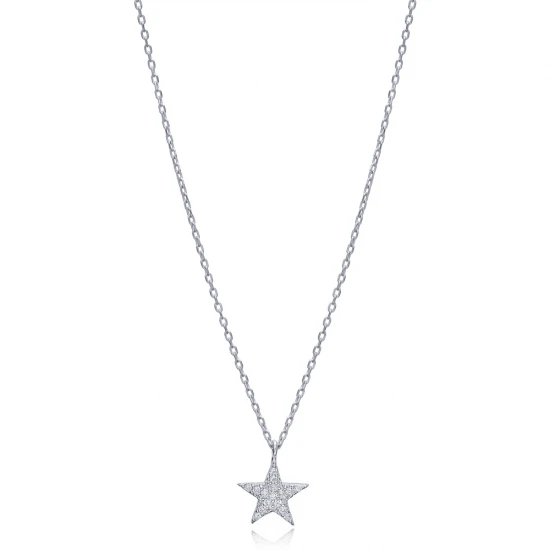 Turkish 925 Sterling Silver Star Necklace Turkish 925 Sterling Silver Star Necklace