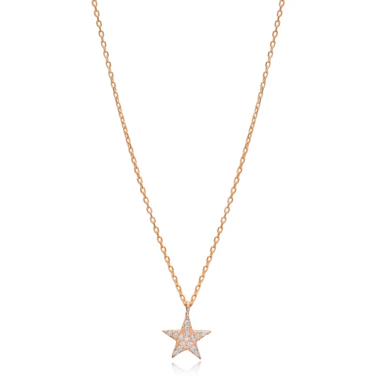 Turkish 925 Sterling Silver Star Necklace Turkish 925 Sterling Silver Star Necklace