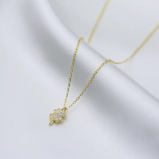 Four Leaf Clover 925 Sterling Silver Necklace