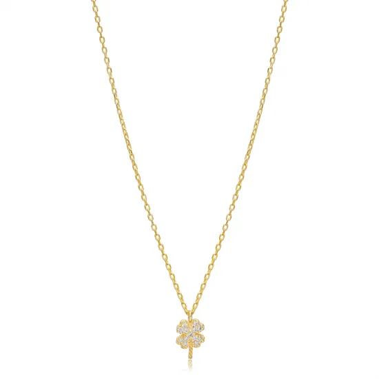 Four Leaf Clover 925 Sterling Silver Necklace
