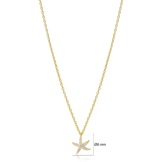 Turkish Starfish 925 Sterling Silver Necklace