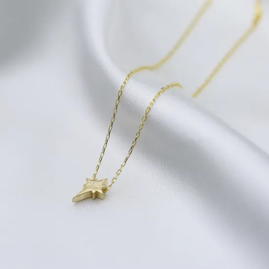 Tiny Plain North Star 925 Sterling Silver Necklace Tiny Plain North Star 925 Sterling Silver Necklace