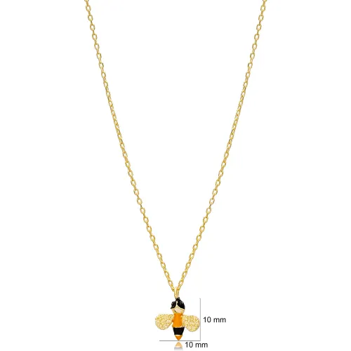 Cute Bee Necklace in 925 Sterling Silver Cute Bee Necklace in 925 Sterling Silver