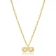 Infinity Design Eternity Charm Necklace Pendant Handmade 925 Sterling Silver Jewelry