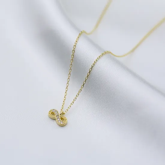 Infinity Design Eternity Charm Necklace Pendant Handmade 925 Sterling Silver Jewelry