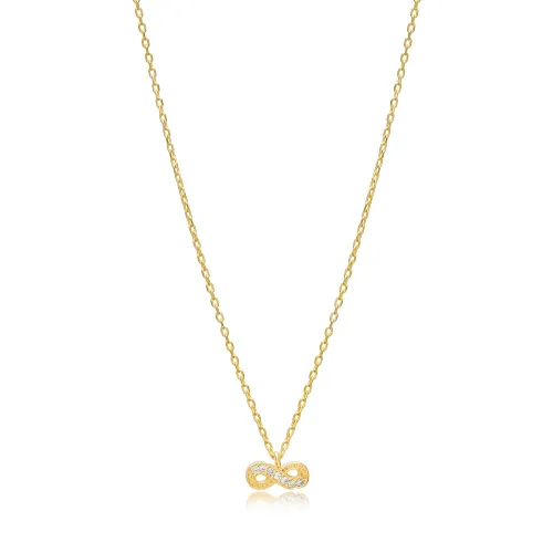 Infinity Eternity 925 Sterling Silver Necklace
