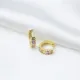 13mm Mix Colorful Baguette Women 925 Silver Earrings 13mm Mix Colorful Baguette Women 925 Silver Earrings