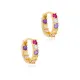 13mm Mix Colorful Women 925 Sterling Silver Earrings