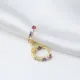 13mm Mix Colorful Women 925 Sterling Silver Earrings