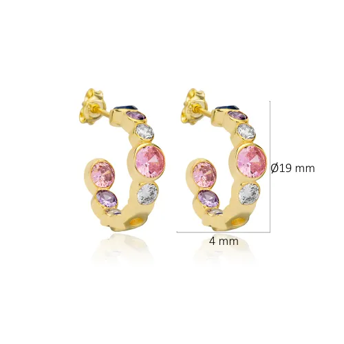 Turkish Multicolor 925 Sterling Silver Earrings