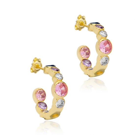 Turkish Multicolor 925 Sterling Silver Earrings