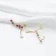 Multicolor Stone Drop Cuff Stud Earrings Multicolor Stone Drop Cuff Stud Earrings