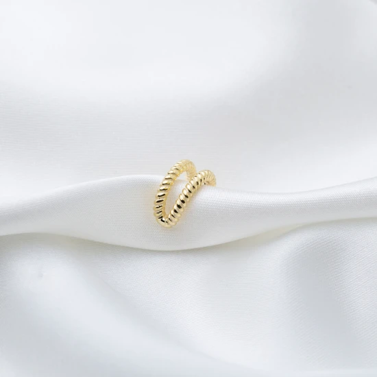 Auger Plain Single 925 Sterling Silver Earrings - Sade 925 Silver Jewelry