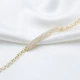 Handcrafted Tag CZ 925 Sterling Silver Bracelet