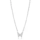 Butterfly Design Round Zircon Stone Charm Pendant Wholesale 925 Sterling Silver Jewelry
