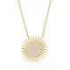 Dainty Sun Design Round Zircon Stone Charm Pendant Wholesale 925 Sterling Silver Jewelry Dainty Sun Design Round Zircon Stone Charm Pendant Wholesale 925 Sterling Silver Jewelry