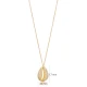 Dainty Seashell CZ 925 Sterling Silver Pendant