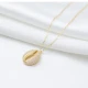 Dainty Seashell CZ 925 Sterling Silver Pendant
