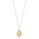 Dainty Seashell CZ 925 Sterling Silver Pendant