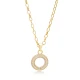 Hollow CZ Pendant in 925 Sterling Silver